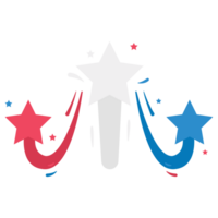 Rising Stars Memorial Day Color 2D Illustrations png