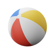 Beach Ball Beach Summer 3D Illustrations png