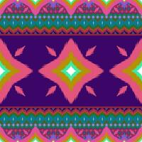 Ikat geometric folklore ornament, Tribal ethnic texture. Seamless striped pattern in Aztec style, Figure tribal embroidery, Scandinavian, Ikat pattern photo