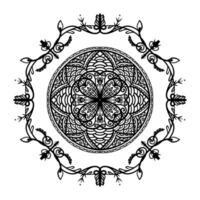 Mandalas for coloring book. Decorative round ornaments. Unusual flower shape. Oriental pattern, illustration, Mandala patterns. Weave design elements. Coloring book page photo