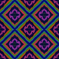 Seamless geometric folklore ornament, Tribal ethnic texture. Seamless striped pattern in Aztec style, Figure tribal embroidery, Scandinavian, Ikat pattern photo