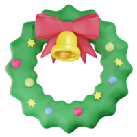 guirnalda Navidad 3d ilustración png