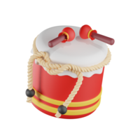 Drum Chinese New Year 3D Illustrations png