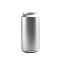 canned drink packaging isolated on transparent background, empty canned drink ,generative ai png