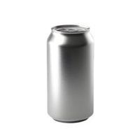 canned drink packaging isolated on transparent background, empty canned drink ,generative ai png