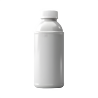 set of white bottle isolated on transparent background ,generative ai png