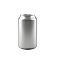 canned drink packaging isolated on transparent background, empty canned drink ,generative ai png