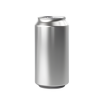 canned drink packaging isolated on transparent background, empty canned drink ,generative ai png