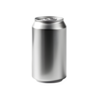 canned drink packaging isolated on transparent background, empty canned drink ,generative ai png