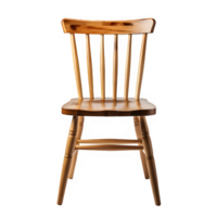 houten stoel meubilair geïsoleerd Aan transparant achtergrond ,houten stoel geïsoleerd klem kunst ,generatief ai png