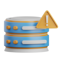 3d rendering server error isolated useful for cloud, network, computing, technology, database, server and connection design element png