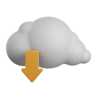 3d Renderização nuvem baixar isolado útil para nuvem, rede, Informática, tecnologia, base de dados, servidor e conexão Projeto elemento png