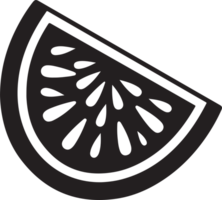 Wassermelone Logo im eben Linie Kunst Stil png