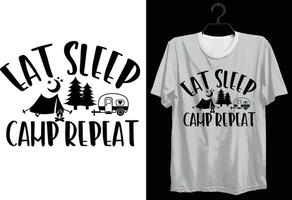 Camping T-shirt Design. Funny Gift Camping T-shirt Design For Camp Lovers. Typography, Custom, Vector t-shirt design. World All Camper T-shirt Design For Adventure