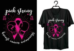 Breast Cancer T-shirt Design. World Breast Cancer Day t-shirt design. custom, Typography And Vector t-shirt design.