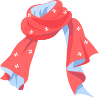 Hand Drawn christmas scarf in flat style png