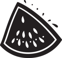 watermelon logo in flat line art style png