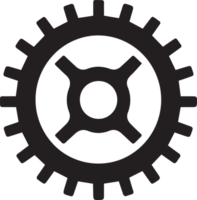 mécanicien ou ingénieur logo dans plat ligne art style png