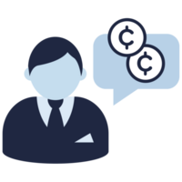 isolate finance call center flat icon png