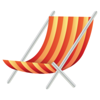 isolato estate spiaggia sedia elementi png