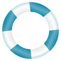 isolate summer rubber ring swimming elements png