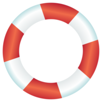 isolate summer red rubber ring swimming png