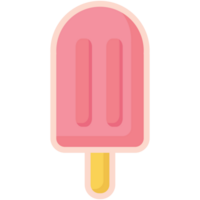 isolate summer pink ice scream elements png