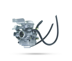 Carburetor motorcycle spare parts isolated on transparent background. png