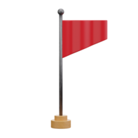 3d vermelho bandeira ícone png