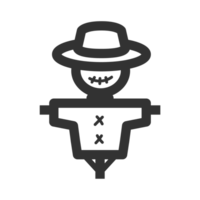 Scarecrow line icon png