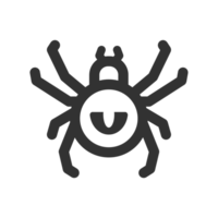icona della linea del ragno png