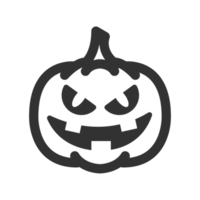 icono de línea de calabaza de halloween png