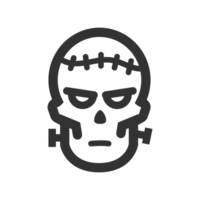 Zombie line icon png