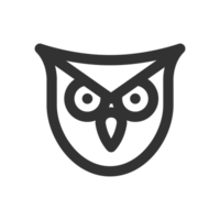 Owl line icon png