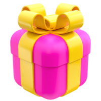 icono de caja de regalo 3d png