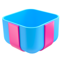 Open Gift Box. half of gift box 3D icon png