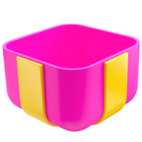 Open Gift Box. half of gift box 3D icon png