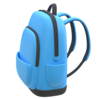 3d School Backpack icon png