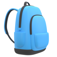 3d School Backpack icon png