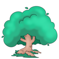 Cartoon Tree Clipart Isolated png