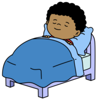 Cartoon Kid Sleeping Boy Clip Art