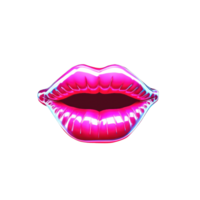 abstract lips illustration on transparent background png