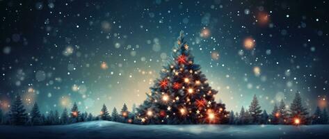 Christmas Tree Holiday Background photo