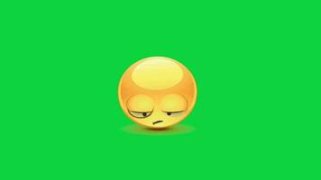 emoji verde tela video