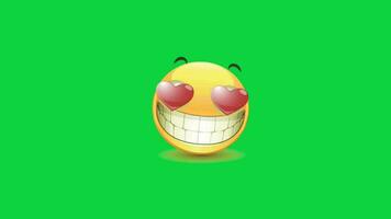 emoji verde pantalla video