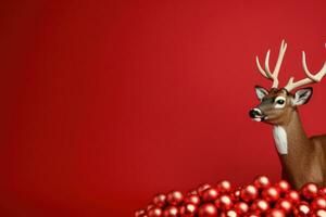 Red Christmas background photo