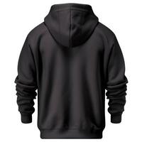 Black tee hoodie isolated photo