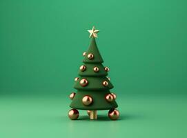 Christmas green tree background photo