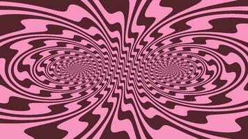 Abstract Red Dual Hypnotism Eyes Spiraling Wavy Pattern video