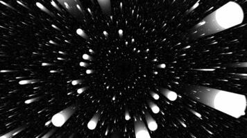 Black And White Space Warp Traveling Star System Hyper Speed Screen Saver Loop video